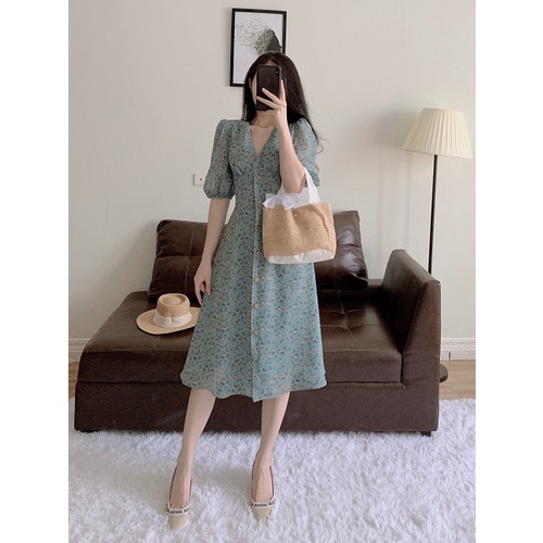 Váy xanh tay lửng_D064S1_LYNNA | BigBuy360 - bigbuy360.vn
