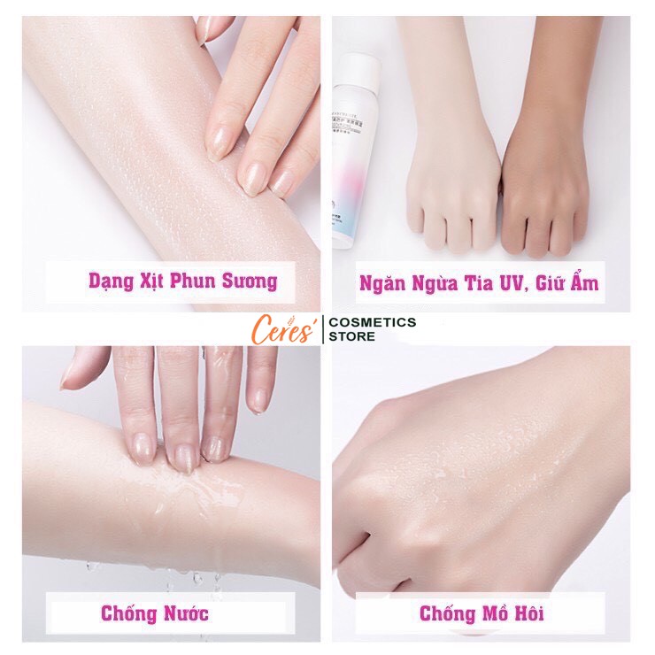 Xịt Chống Nắng Maycreate ☀️𝑭𝒓𝒆𝒆𝒔𝒉𝒊𝒑☀️ Trắng Da Nâng Tông Chống Nước 150ml | BigBuy360 - bigbuy360.vn