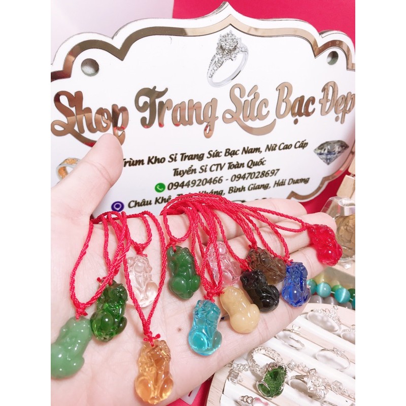 Dây mặt tỳ hưu phong thuỷ,vòng tay tỳ hưu xỏ hạt đủ màu
