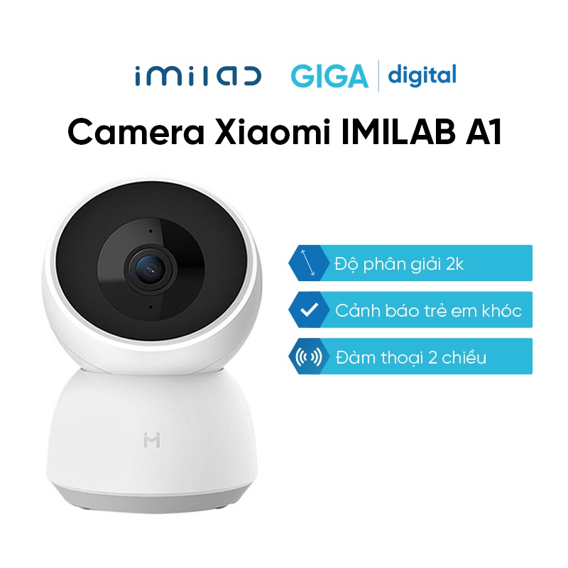 Camera giám sát IMILAB A1 full sạc chính hãng - App Mihome - Đàm thoại 2 chiều, cảnh báo chuyển động và tiếng khóc