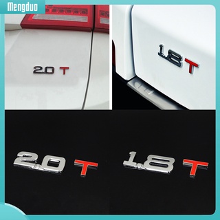 Logo 3D dán trang trí xe hơi bằng kim loại hình chữ số 1.6 1.8 2.0 3.0T