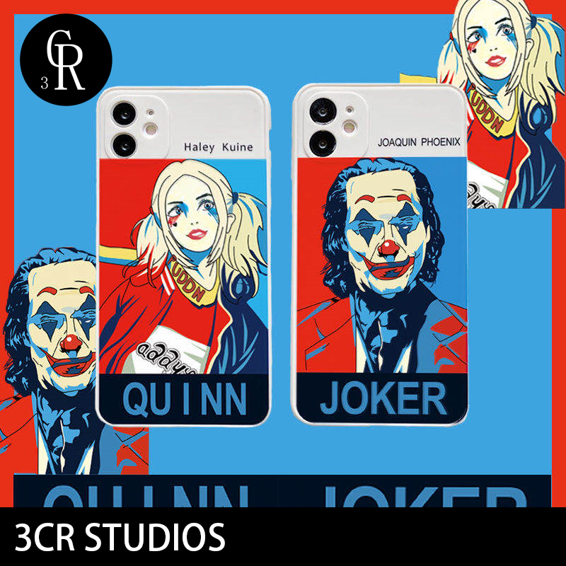 DC Comic Characters Harley Joker Couple Phone Case iPhone 12 Pro Max 12 Mini 11 Pro Max Soft TPU Silicone Square Cover iPhone 6 6s 7 8 Plus SE 2020 X XS MAX XR