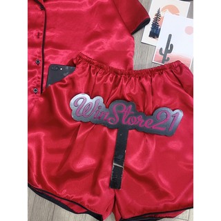 ( BigSize Lụa ) Đồ Bộ Pijama Lụa Thiêu BigSize Đùi .