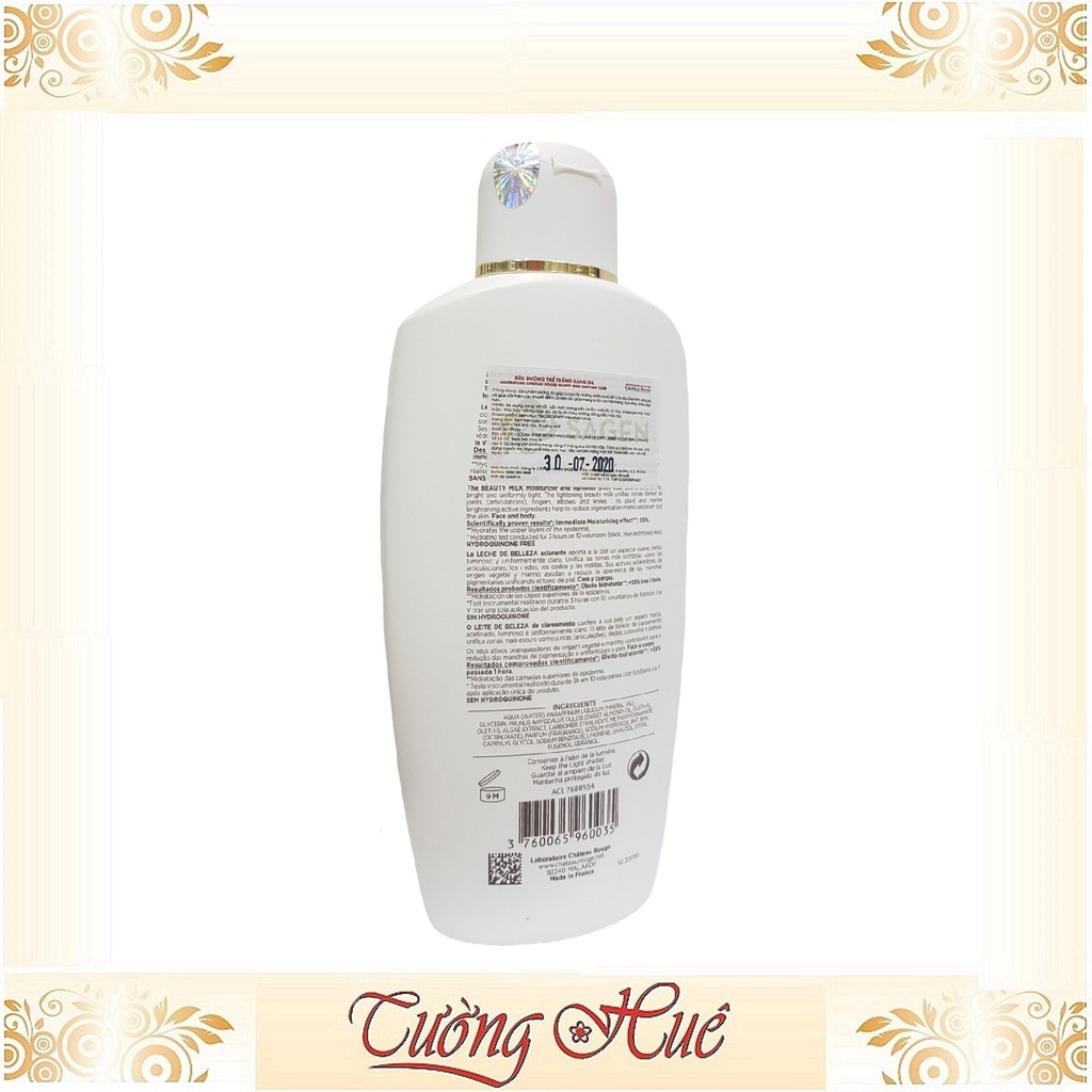 Sữa Dưỡng Trắng Sáng Da Mặt và Cơ Thể Laboratoire Chateau Rouge Beauty Milk Unifying Care - 400ml
