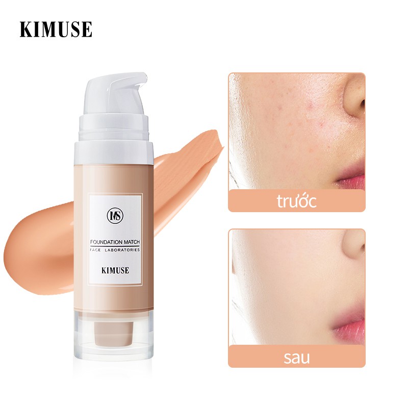 Kimuse Matte Liquid Longwear Foundation Waterproof & Oil Control Face Make Up 20ml