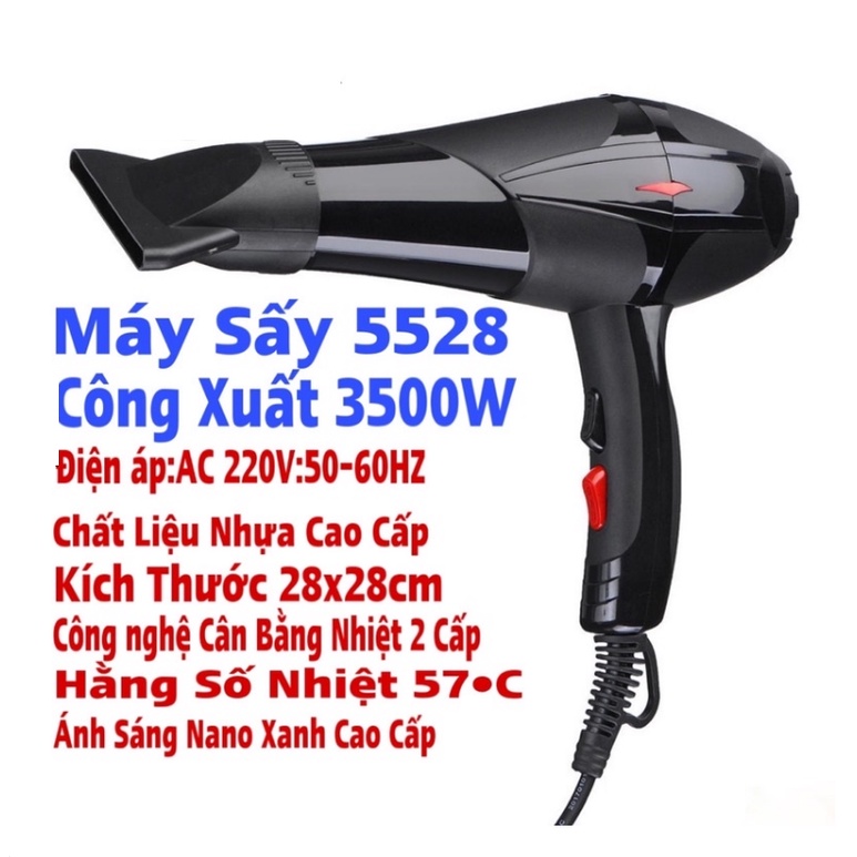 Máy Sấy Tóc 2 Chiều Nóng Lạnh Công Suất Lớn 3500W( tặng kèm đầu thổi) - Bảo hành 1 đổi 1 - Gia dụng SmartSun