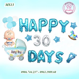Set Bóng Bay Trang Trí Đầy Tháng Cho Bé