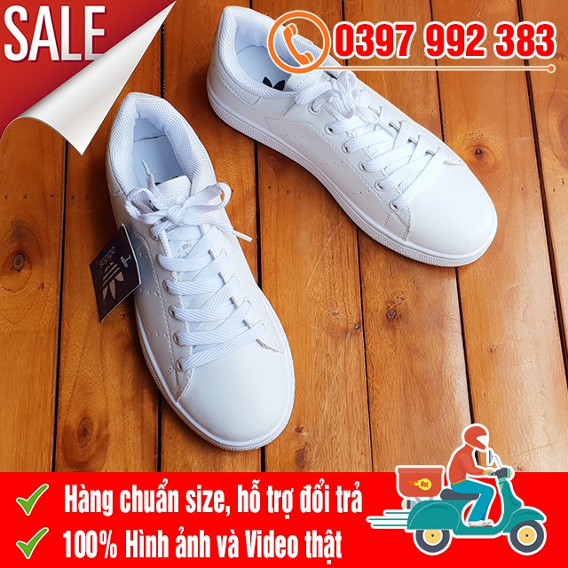 [MIỄN PHÍ SHIP] Giày Thể Thao Stan Smith Gót Trắng Nam Nữ