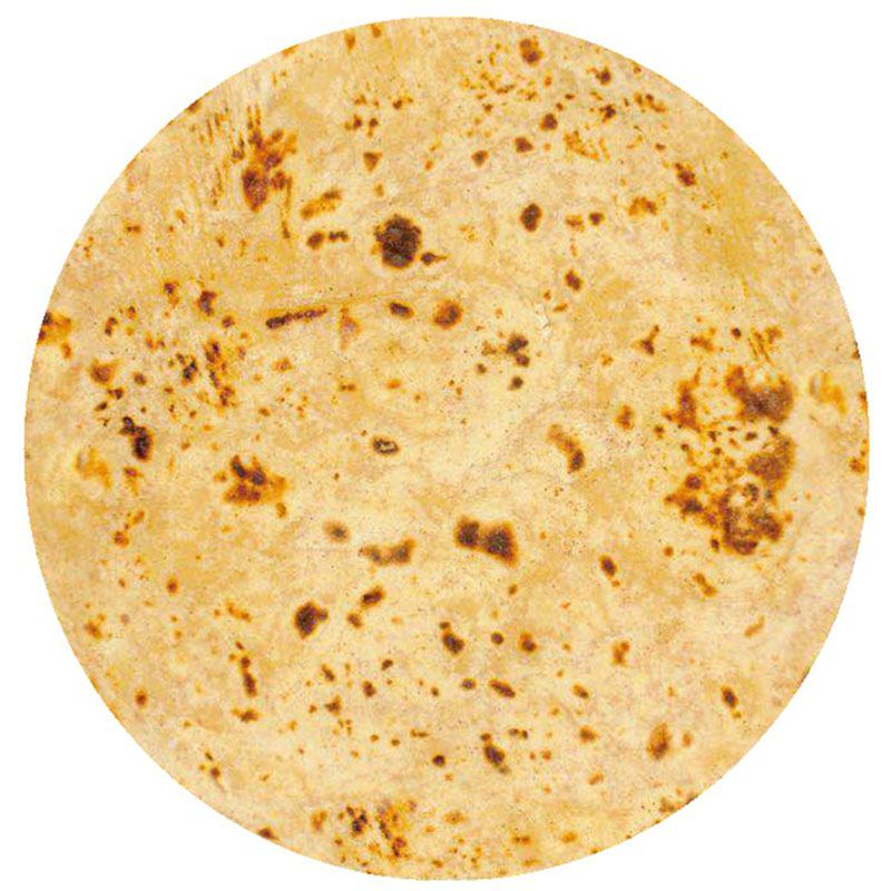 Thảm Tròn Mềm Mại Hình Bánh Burrito Taco Tortilla
