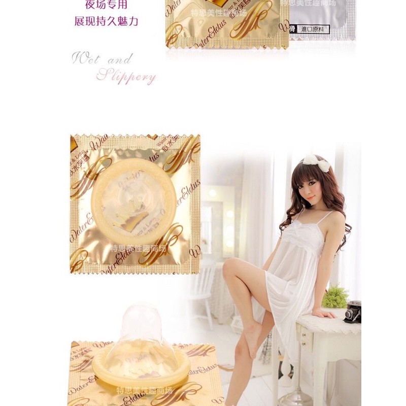 Bao cao su 002 siêu mỏng nhiều nước dễ rửa sạch-nội địa trung quốc [ hộp 100 cái ]