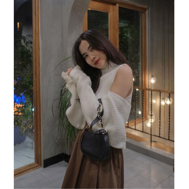 Sét Áo Ba Lỗ Cổ 3 Phân Kèm Áo Khoác Lửng Chất Len M1632-Teen 888