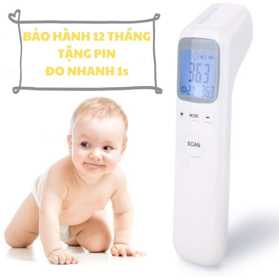 [Tặng quà 39k] Nhiệt kế hồng ngoại cho bé đo chính xác tặng quà cho 2 đơn đầu tiên giá trị lớn