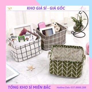 [❌GIÁ SỈ❌]Giỏ vải đựng đồ cá nhân văn phòng xinh xắn 2357