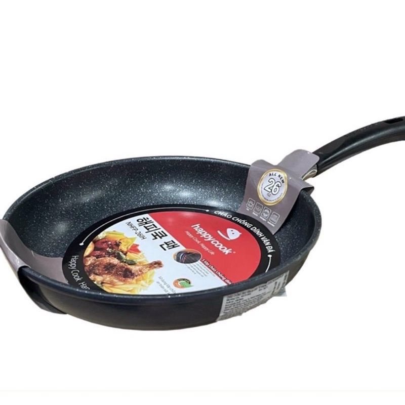 Chảo Chống Dính Vân Đá Đáy Từ HappyCook NHFP-26IH size 26cm