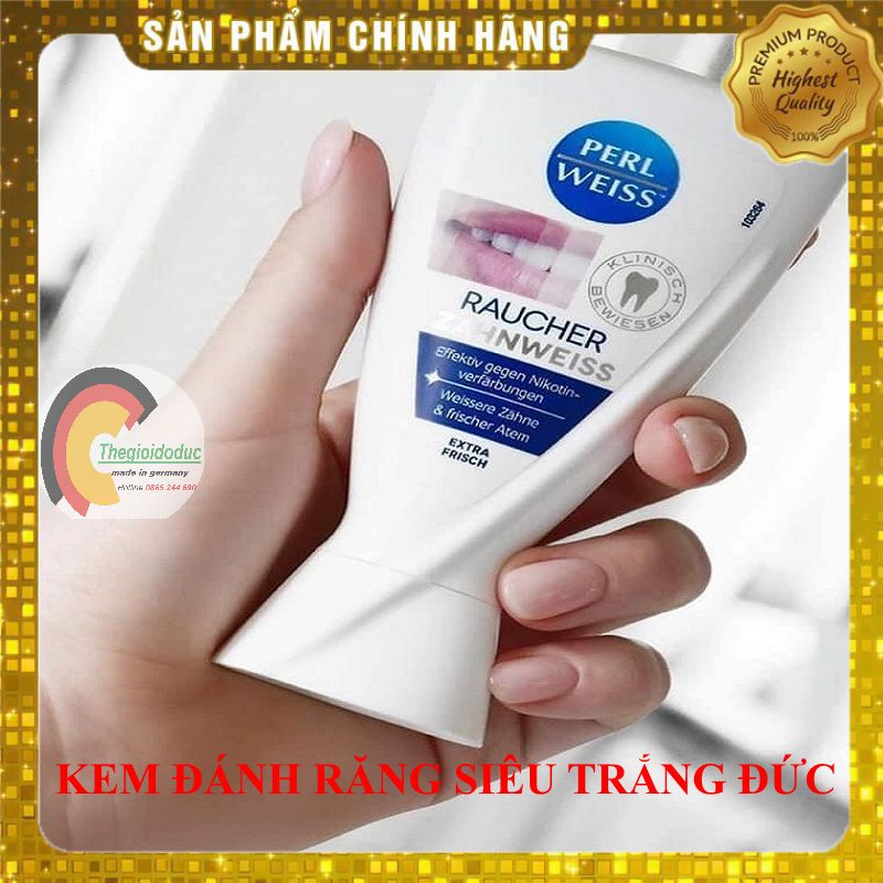 Kem đánh răng siêu trắng Perl Weiss 50ml của Đức