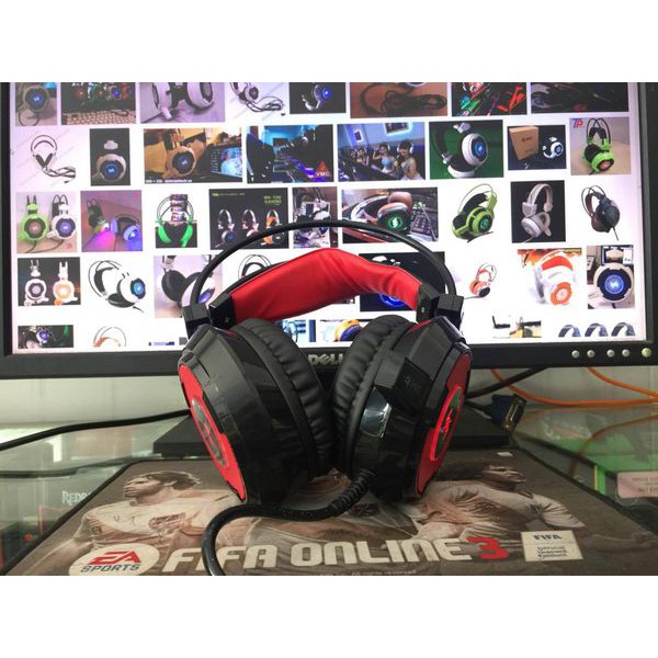 Tai nghe Game Thủ, có Mic, Wang Ming 8900L Chuyên game có Led I Gaming Headphone WangMing 8900L LED