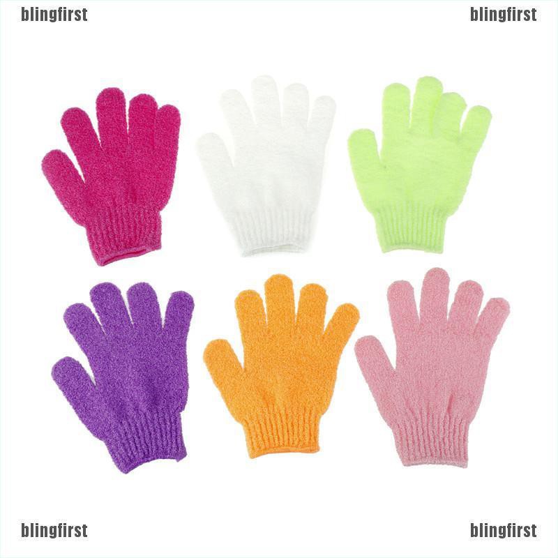 [Bling] Body Sponge Bath Massage Of Shower Bath Scrub Gloves Exfoliating Bath Gloves [First]