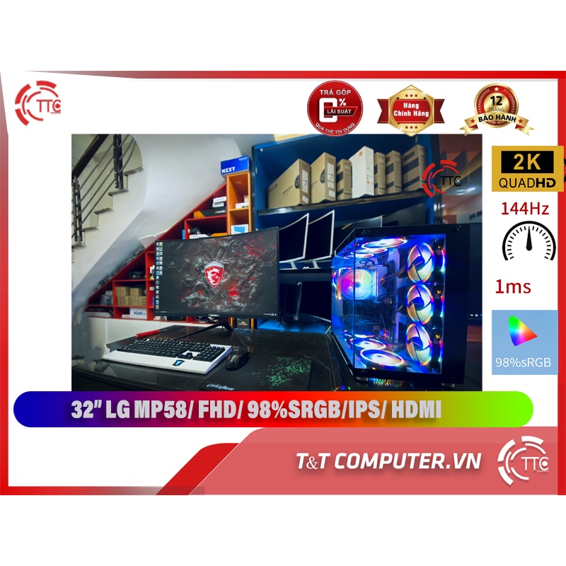 Màn Hình 32" CONG HORION 2K  GX32P 144HZ 1MS CUVER BOX gaming chính hãng