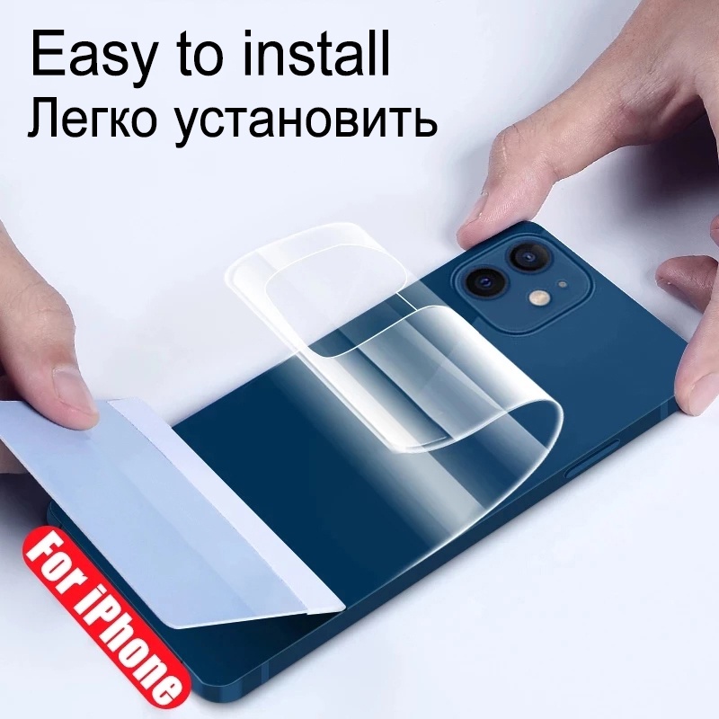 Miếng dán bảo vệ mặt lưng cho iPhone 15 14 13 12 11 Pro XS Max 12 Mini X XR SE 2020 8 7 6 6s Plus