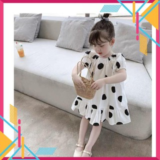 Váy chấm bi đuôi cá cho bé (ảnh thật)