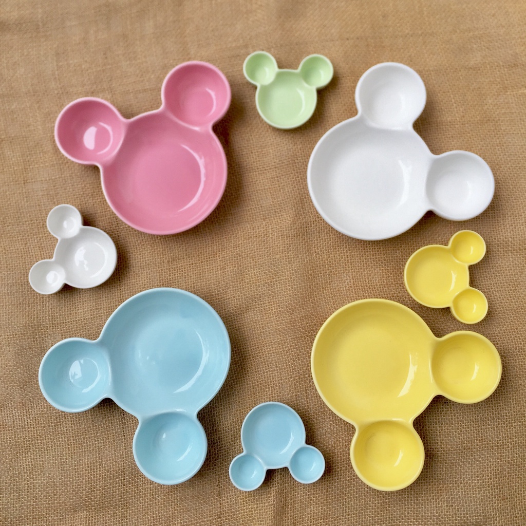 Đĩa Sứ Mickey Nhiều Màu Dĩa sứ trang trí, decor dễ thương đáng yêu S144