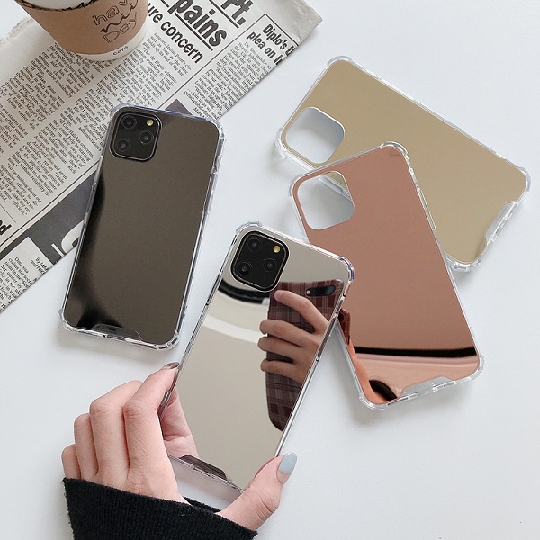Ốp điện thoại tráng gương chống rơi thích hợp cho IPhone 6 6S 7 8 Plus SE 2020 X XR XS Max 11 Pro Max