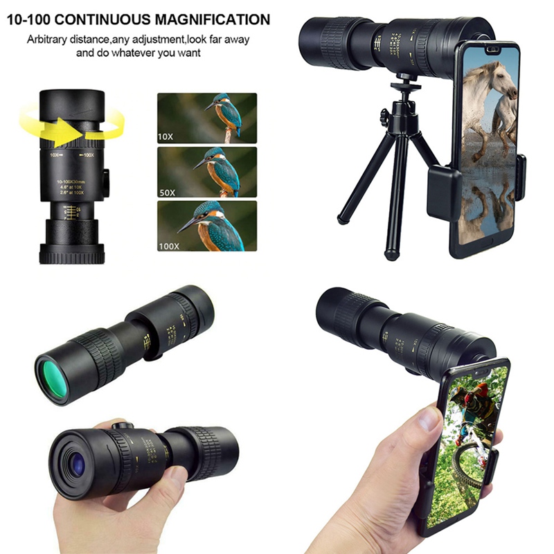 Ống Nhòm Công Suất Cao 4k 10-300 X 40mm