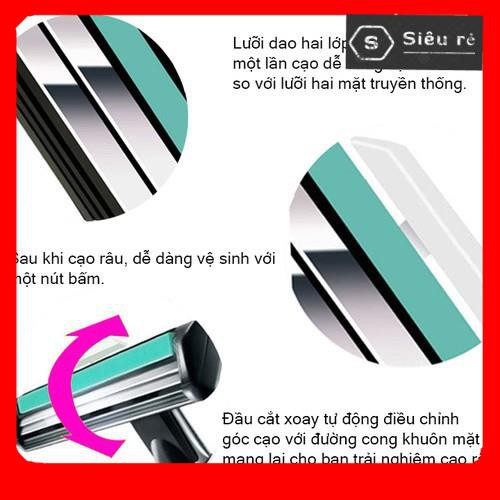 SET DAO CẠO RÂU + 36 ĐẦU DAO THAY THẾ (TẶNG KÈM TUÝP KEM CẠO RÂU) (MS3545)