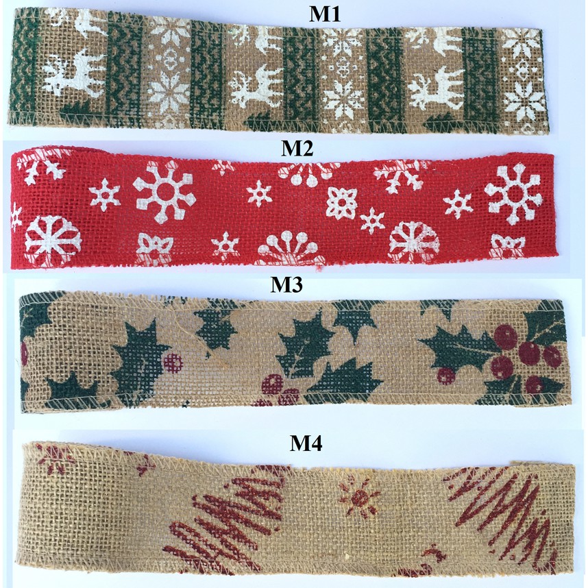 Cuộn vải bố đẹp dài 1,8m trang trí Noel - giáng sinh