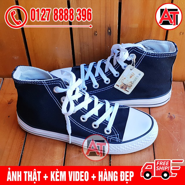 [FLASH SALE] Giày Thể Thao Classic Đen Trắng Cổ Cao Nam Nữ | BigBuy360 - bigbuy360.vn