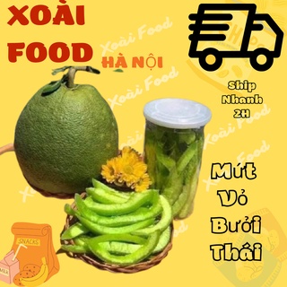 Mứt vỏ bưởi thái sấy dẻo 350g đồ ăn vặt xoaifood - ăn là mê
