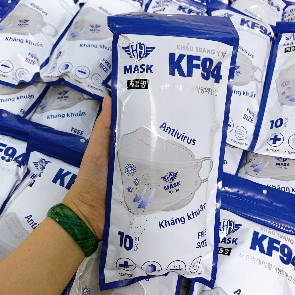 ⚡FREE_SHIP⚡ Set 10 cái Khẩu trang KF94 Huy Hoàng kháng khuẩn tốt, chống bụi mịn tiêu chuẩn quốc tế _100% chính hãng