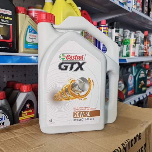 DẦU NHỚT ĐỘNG CƠ CASTROL GTX 20W-50 4L - CASTROL GTX 20W-50