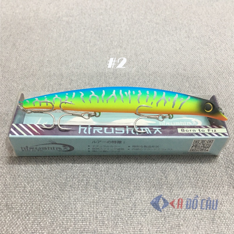Mồi câu cá chẽm Hirushima Minnow Lipless 130 Pro