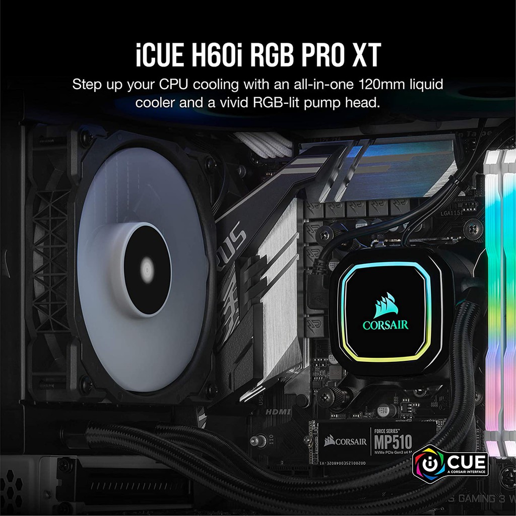 Corsair H60i RGB PRO XT Tản nhiệt nước - Bảo hành chính hãng 2 năm