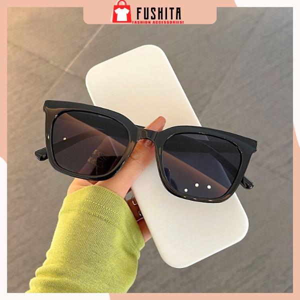 Kính mát nữ gọng vuông Mắt kính râm chống tia uv400 thời trang Hàn Quốc