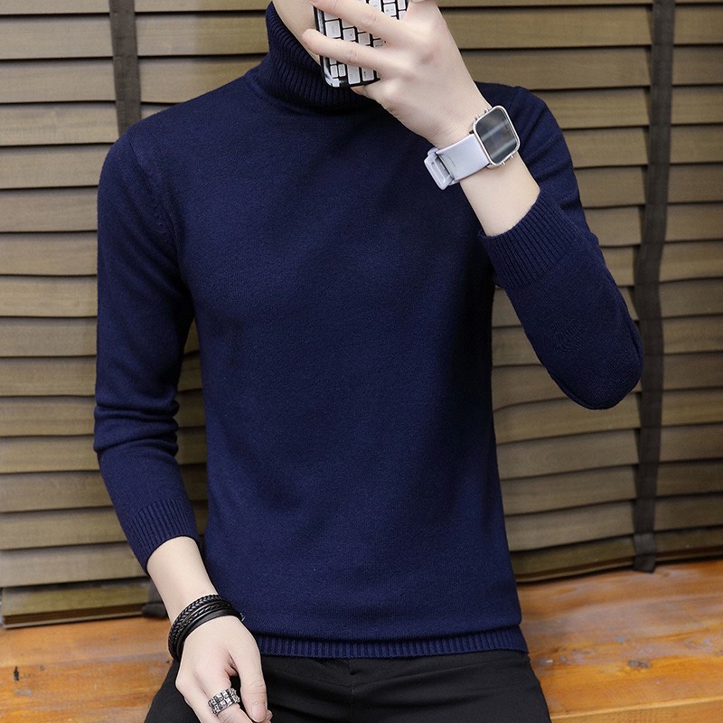 Áo len nam cổ lọ dài tay Kante Áo len nam cổ cao phong cách ulzzang chất dày dặn phong cách Hàn Quốc