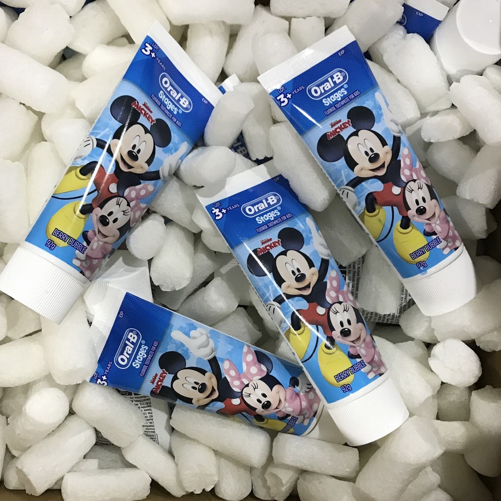 Kem đánh răng Oral-B Mickey Mouse 92g cho bé từ 3 tuổi - Chính hãng Đức