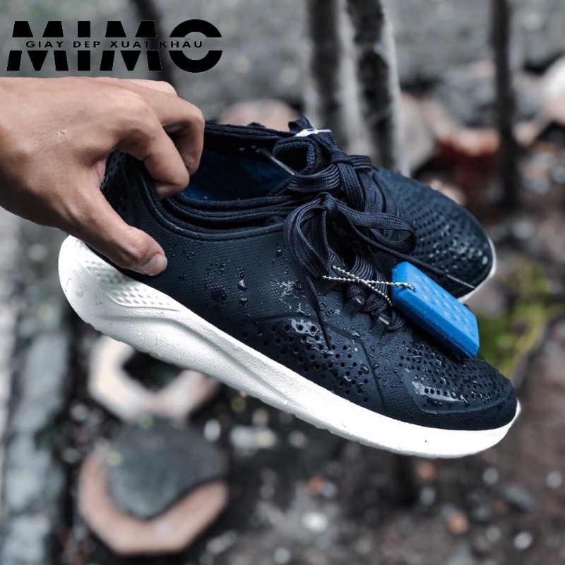 Giày nhựa buộc dây Cross Literide Pacer xanh navy full box cao cấp, êm mềm nhẹ, bền đẹp cho nam nữ