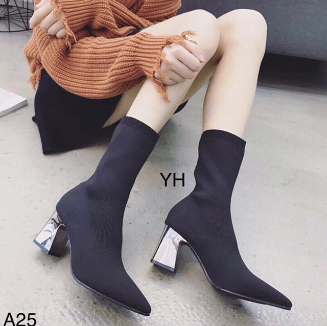 Bốt len chun lửng cực ôn chân hàng đẹp Loại 1