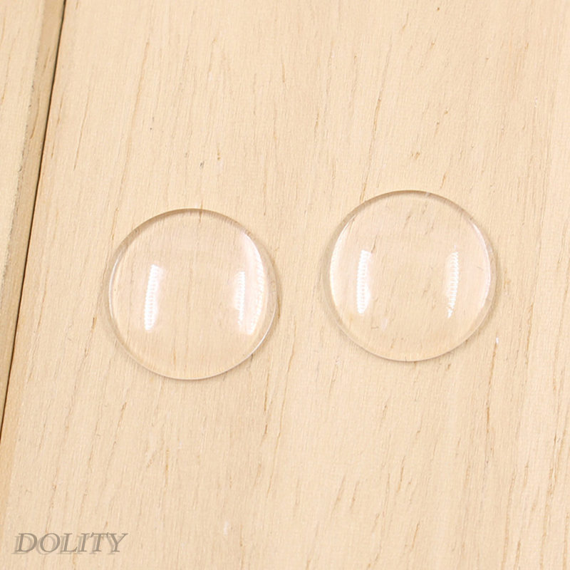 [DOLITY]5 Pairs/Lot Clear Flat Eyechips Safety Doll Eyes 12\'\' Blythe Doll DIY Making