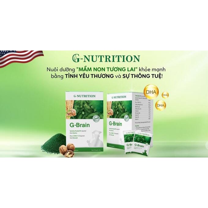 CỐM PHÁT TRIỂN TRÍ NÃO G-BRAIN 🍀🍀 1 GÓI LẺ DÙNG THỬ
