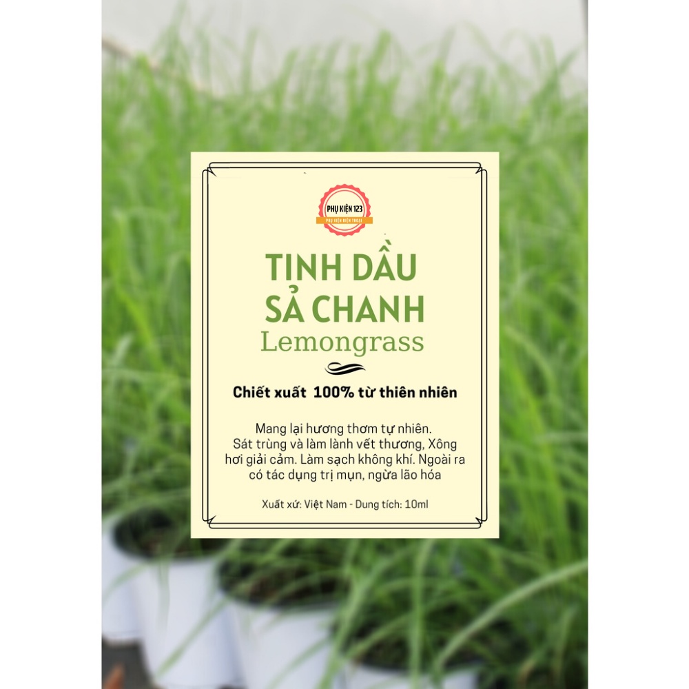 Tinh dầu sả chanh chiết xuất từ thiên nhiên GULIFE - giảm căng thằng thơm phòng và thư giãn