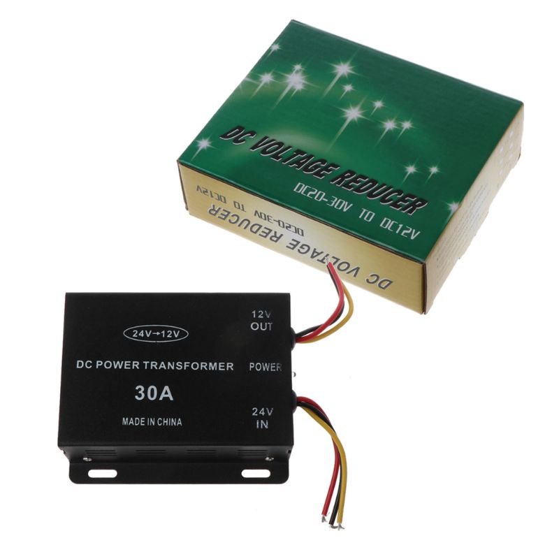 Máy giảm thế cấp nguồn ô tô chuyển đổi 24V sang 12V đảo ngược công suất cao xuống thấp đầu ra 10/15/20/25/30A