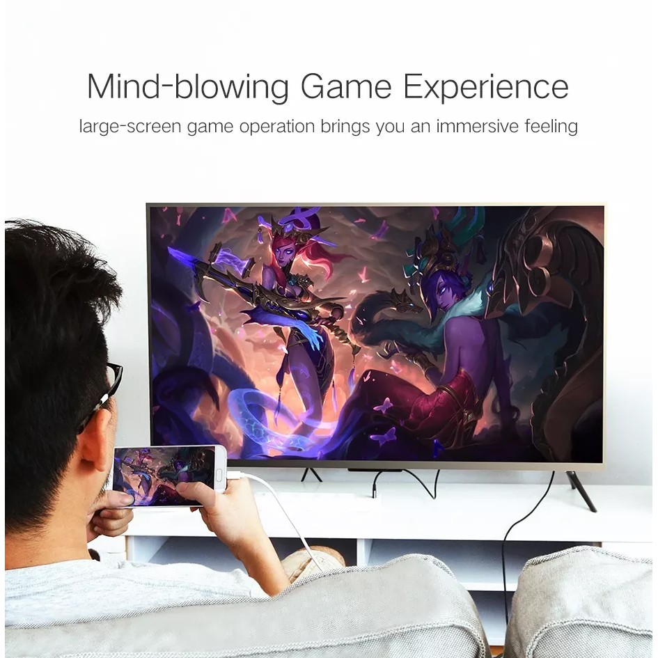 Cáp Kết Nối Điện Thoại với Tivi Full HD 1080p@60Hz Cao Cấp UGREEN