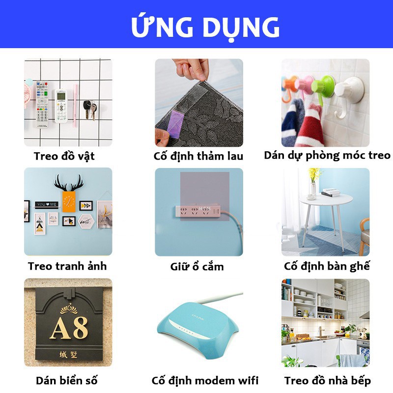 Băng Keo Đa Năng.5 Mét Băng Dán 2 Mặt Siêu Dính Trong Suốt Dán Mọi Bề Mặt - AZ Store
