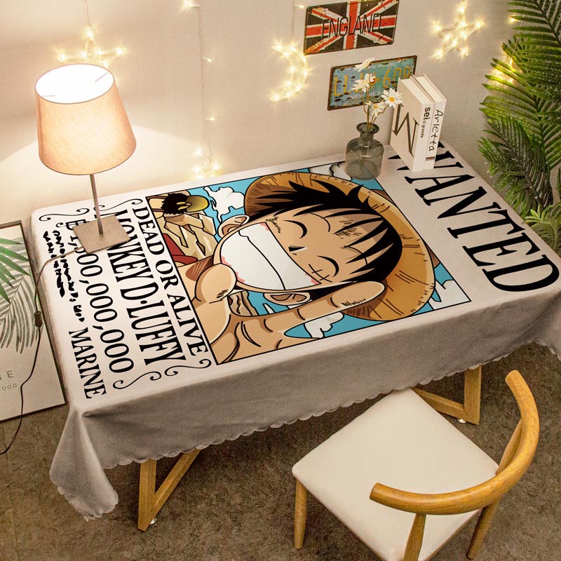 Khăn Trải Bàn Hình Chữ Nhật Họa Tiết One Piece Độc Đáo