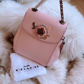 Balo Coach hồng mini