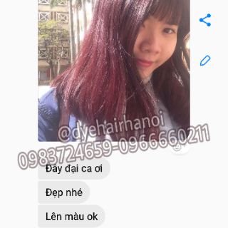 Thuốc nhuộm tóc Hàn kèm oxy+ găng tay