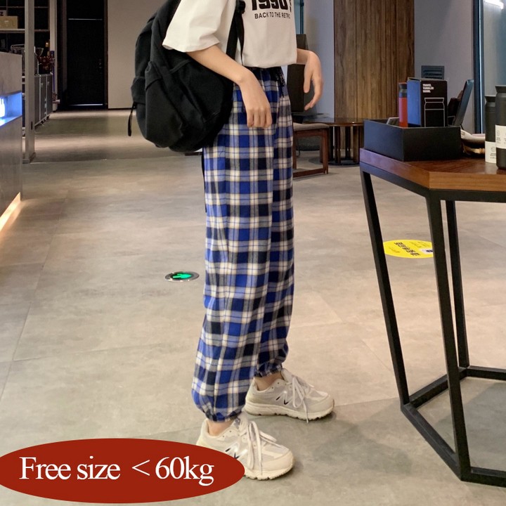 [Mã FAMAYWA giảm 10K đơn 50K] Quần kẻ caro bo gấu rút dây kiểu dáng thể thao - VIET_STAR | BigBuy360 - bigbuy360.vn